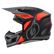 Motocross helmet O'NEAL 3SERIES VISION BLACK/RED/GRAY V.24