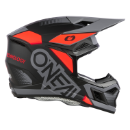 Motocross helmet O'NEAL 3SERIES VISION BLACK/RED/GRAY V.24
