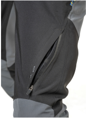 Textile trousers Lindstrands Lofsdalen Black/Steel Gray - Short