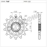 Front sprocket (pinion) TROFEO 367187Z13