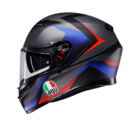 ΚΡΑΝΟΣ AGV K3 STRIGA ΜΑΥΡΟ/ΜΠΛΕ/ΚΟΚΚΙΝΟ