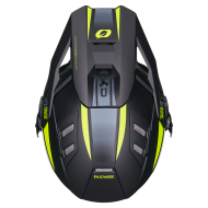Ендуро каска O'NEAL EX-SRS MAGMA BLACK/NEON YELLOW V.27