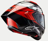 Casca ALPINESTARS Supertech R10 Team Negru/Carb/Roșu Fluo/Alb