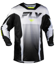 Мотокрос блуза FLY RACING Kinetic Fade - White/Black/Hi-Vis