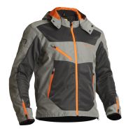 Textile motorcycle jacket Lindstrands Rexbo Grey/orange