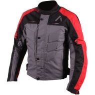 Textile motorcycle jacket ADRENALINE PYRAMID 2.0 BLACK/GREY/RED