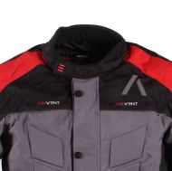 Textile motorcycle jacket ADRENALINE PYRAMID 2.0 BLACK/GREY/RED