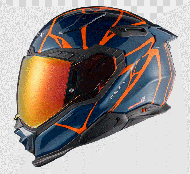 Каска NEXX X.WST3 B-SIDE BLUE TEAL/ORANGE
