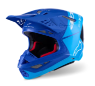 Κράνος Motocross ALPINESTARS S-M10 FLOOD ΜΠΛΕ/ΜΑΥΡΟ-ΚΑΡΒΟΥΝΟ