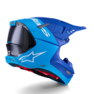 Κράνος Motocross ALPINESTARS S-M10 FLOOD ΜΠΛΕ/ΜΑΥΡΟ-ΚΑΡΒΟΥΝΟ