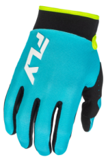 Mănuși motocross FLY RACING F-16 - Aqua/Negru/Alb