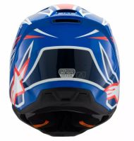 Παιδικό κράνος μοτοκρός ALPINESTARS SM3 WURX ΜΠΛΕ/ΚΟΚΚΙΝΟ/WT/BK