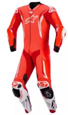 Echipament piele ALPINESTARS GP TECH V5 FLUO ROȘU/ALB
