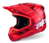 Κράνος μοτοκρός ALPINESTARS SM7 CORE ΚΟΚΚΙΝΟ-ΓΥΑΛΙΣΤΕΡΟ