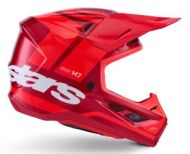 Κράνος μοτοκρός ALPINESTARS SM7 CORE ΚΟΚΚΙΝΟ-ΓΥΑΛΙΣΤΕΡΟ