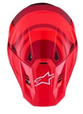 Κράνος μοτοκρός ALPINESTARS SM7 CORE ΚΟΚΚΙΝΟ-ΓΥΑΛΙΣΤΕΡΟ