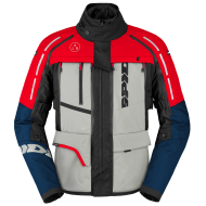 Men's textile motorcycle jacket SPIDI 4 SEASON V3 BLUE/ICE/RED