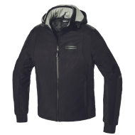 Текстилно мото яке SPIDI Hoodie Armor H2Out Black 