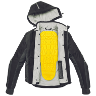Текстилно мото яке SPIDI Hoodie Armor H2Out Black 