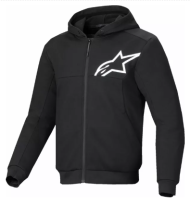 Motorcycle sweatshirt ALPINESTARS CHROME V2 BLK/WHT