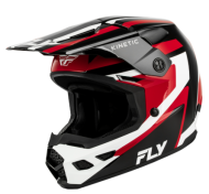 Κράνος FLY RACING Kinetic Sync Motocross - Μαύρο/Κόκκινο/Λευκό