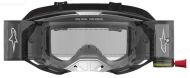 ALPINESTARS VISION 8 AMBER ROLL-OFF BK/SLVR motocross goggles