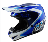 Kids motocross helmet TROY LEE DESIGNS GP Shutter - Blue/White
