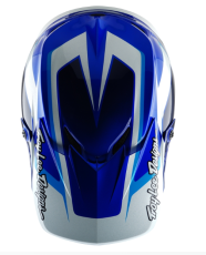 Kids motocross helmet TROY LEE DESIGNS GP Shutter - Blue/White