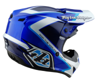 Kids motocross helmet TROY LEE DESIGNS GP Shutter - Blue/White