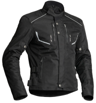 Lindstrands Halden Black textile motorcycle jacket