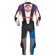 Leather Motorcycle Gear SPIDI DP-PROGRESSIVE PRO Black/Red/Blue