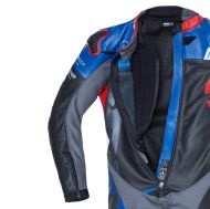Leather Motorcycle Gear SPIDI DP-PROGRESSIVE PRO Black/Red/Blue