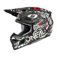 Мотокрос каска O'NEAL 3SERIES ATTACK BLACK/WHITE V.25