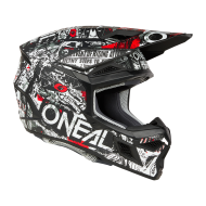 Мотокрос каска O'NEAL 3SERIES ATTACK BLACK/WHITE V.25
