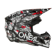 Мотокрос каска O'NEAL 3SERIES ATTACK BLACK/WHITE V.25