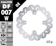 Преден/Заден спирачен диск Galfer WAVE FIXED 240x4mm DF007W