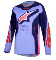 Детско мотокрос джърси Alpinestars FLUID HUNT PUR/PNK