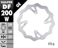 Преден спирачен диск Galfer WAVE FIXED 250x3mm DF200W