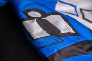 Textile motorcycle jacket ICON AIRFORM RETRO BLUE