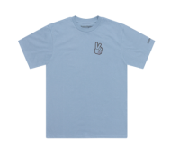 Tricou TROY LEE DESIGNS Peace Out - Albastru fumuriu