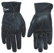 Leather gloves A-PRO ROADER - BLACK
