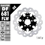 Floating rear brake disc Galfer WAVE FLOATING (C. STEEL) 292x5mm DF681FLW