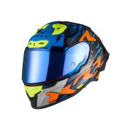 Каска NEXX X.R3R ZIGER ORANGE/BLUE