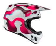 Κράνος motocross FLY RACING Formula CC Vibe - Λευκό/Ροζ/Μπλε