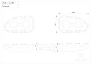 Комплект стъпенки TECH-X ENDURO RID GILLES RGK2-B005-UF35-SET-B