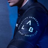 Leather motorcycle jacket SPIDI Genesis Black/White