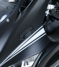 Плоча за огледала R&G RACING Mirror Blanking Plate - Black Kawasaki ZX-10R 16-25