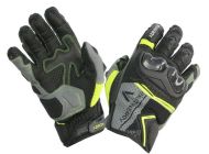 Gloves ADRENALINE HEXAGON BLACK/GREY/FLUO