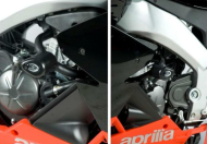 Краш тапи R&G RACING Aero Crash Protectors Black Aprilia RS4 125 10-17