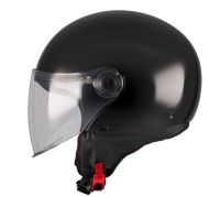 SCOOTER HELMET MT STREET S PURE A1 BLACK GLOSS